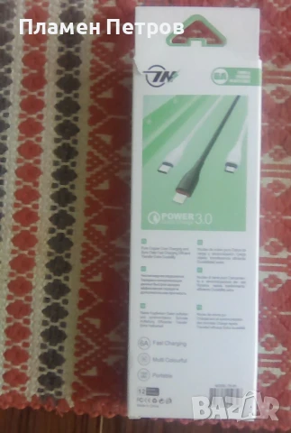 продавам кабел нов 8 зареждане на телефони ., снимка 2 - Резервни части за телефони - 51329858