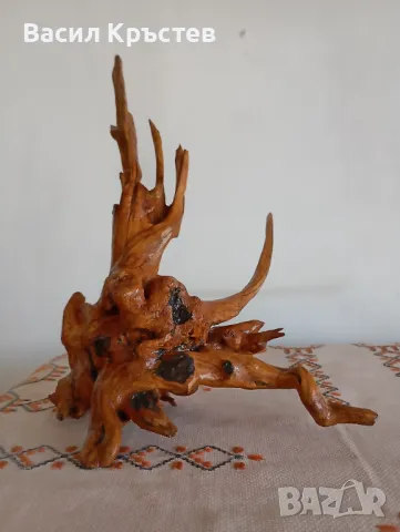 Скулптура, пластика от дърво в 4 ракурса, "Вечната гора", уникат, 1988 г., снимка 7 - Антикварни и старинни предмети - 47833100