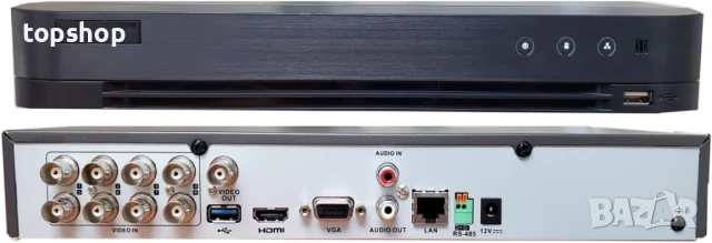 НОВ, ТЕСТВАН HIKVISION iDS-7208hqhi-m1/s 8-канален пентабриден DVR цифров рекордер