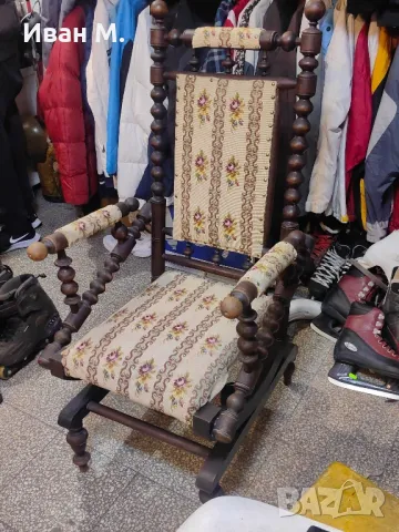 Люлеещ се стол , снимка 4 - Столове - 48456679