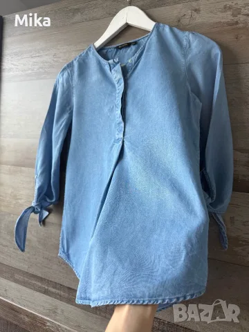 Дамска риза Massimo Dutti 100% лиосел, снимка 5 - Ризи - 56011989