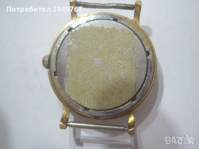 Стар позлатен мъжки часовник., снимка 4 - Мъжки - 49444671