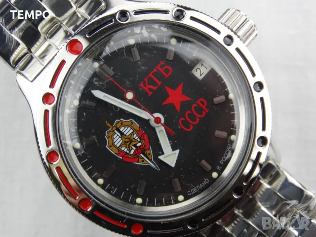ВОСТОК АМФИБИЯ АВТОМАТИЧЕН- "КГБ" ref: 420457, снимка 7 - Мъжки - 43232648