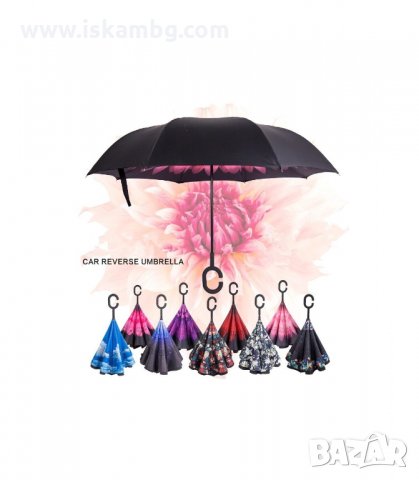 ЧАДЪР С ОБРАТНО ЗАТВАРЯНЕ И ОТВАРЯНЕ - код 2189, снимка 2 - Други - 33947475