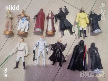 Star Wars Междузвездни войни фигурки пластмасови фигурка на стенд за игра и украса торта топер, снимка 4 - Фигурки - 34203441