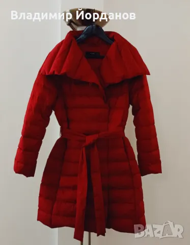 прекрасно елегантно пухено дълго яке HALLHUBER размер 40