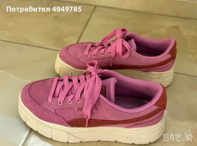 Розови Кецове Puma Mayze – Размер 40, снимка 3 - Маратонки - 56078916