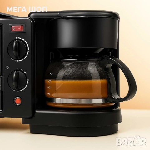 Печка, тостер и кафемашина – 3в1 + ПОДАРЪК Уред за сандвичи Royal Swiss, снимка 3 - Печки, фурни - 52703629