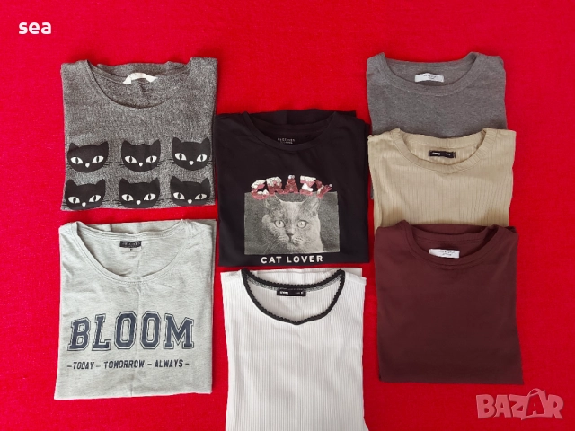 СЕТ тениски 7 бр. за 10 лв. H&M, Reserved, House, Sinsay