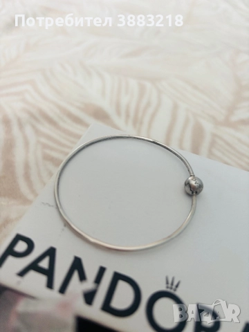 Сребърна гривна Пандора, снимка 3 - Гривни - 52194057