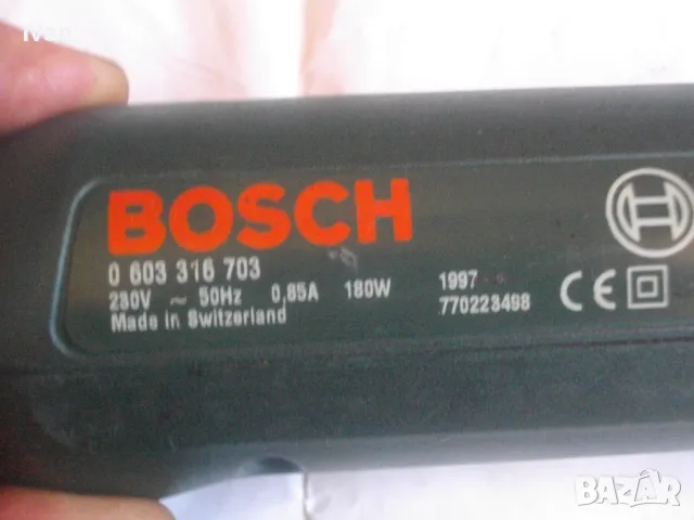 Швейцарско Електрическо ДЛЕТО ШАБЪР BOSCH PSE 180E Made in SWITZERLAND с 4 Приставки Оригинално БОШ, снимка 13 - Други инструменти - 47402347
