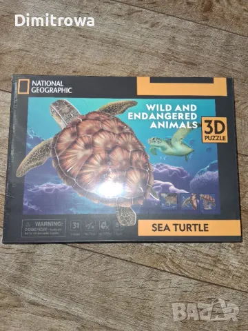 CubicFun Пъзел 3D National Geographic Морска Костенурка 31ч., снимка 3 - Образователни игри - 48820225