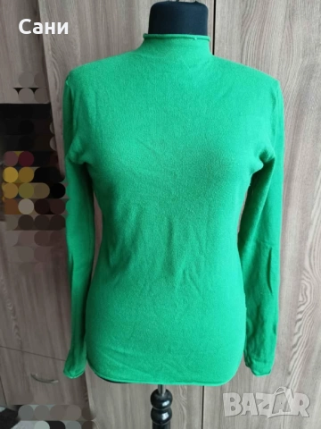 Зелени пуловери, снимка 2 - Блузи с дълъг ръкав и пуловери - 44351276