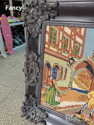 Страхотен голям гоблен 120/65, снимка 6 - Гоблени - 47441962