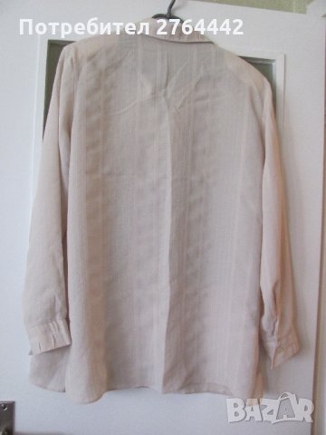 Като нова копринена риза  - беж, снимка 5 - Ризи - 35924693