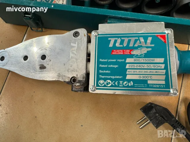 Поялник за полипропилен Total F20-63mm 800/1500w, снимка 2 - ВИК - 55776582