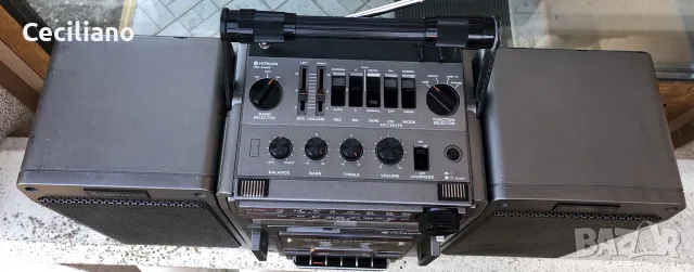 💥Hitachi TRK-9140E Голям,тежък и много свирещ на марката,Емблема!
, снимка 6 - Радиокасетофони, транзистори - 55774018