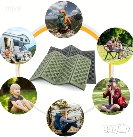 Сгъваема къмпинг подложка за сядане, снимка 2 - Къмпинг мебели - 51961319