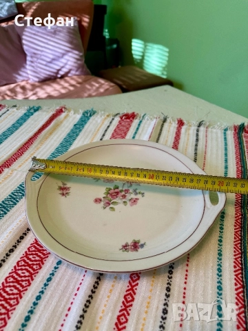 Български порцелан-плато (поднос) , снимка 3 - Аксесоари за кухня - 52114522
