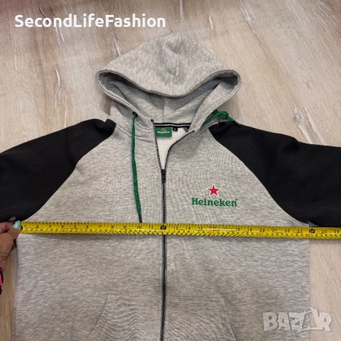 Мъжко яке суитшърт Heineken с цип  размер L, снимка 4 - Суичъри - 52287438