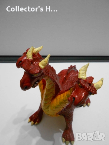 Ретро винтидж екшън фигурка триглав дракон фигура играчка от 1984 г., снимка 10 - Колекции - 52729319