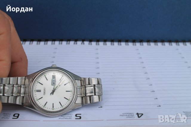 Часовник "Seiko'' кварц 37 мм, снимка 6 - Мъжки - 40429082