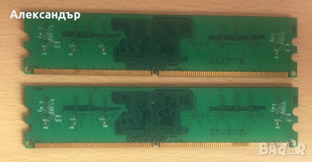 Desktop PC RAM памет Transcend DDR2 533 2x 512MB DIMM 4-4-4, снимка 2 - RAM памет - 39672081