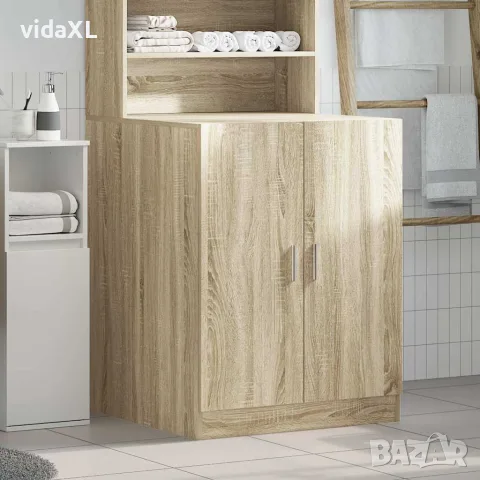 vidaXL Шкаф за пералня сонома дъб 70,5x71,5x91,5 см, снимка 3 - Шкафове - 56148228