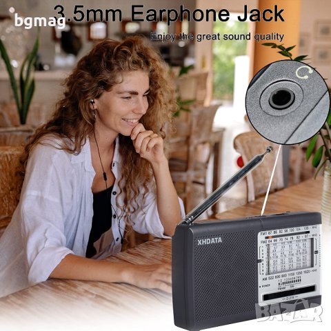 XHDATA D-219 World Band радиоприемник, снимка 5 - Радиокасетофони, транзистори - 41904027