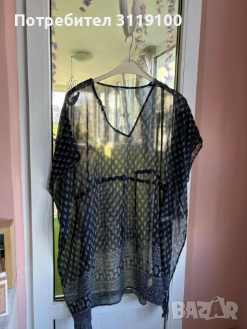 Приятна лятна туника, тъмно синьо