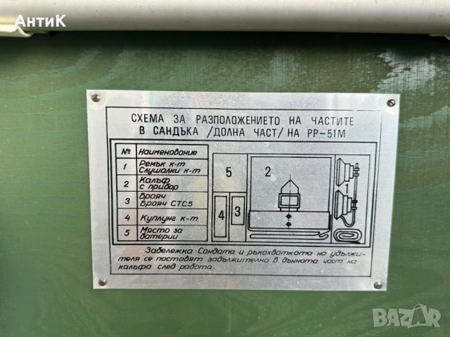 Соц Български Дозиметър Гайгеров Брояч РР-51м, снимка 4 - Антикварни и старинни предмети - 51953664