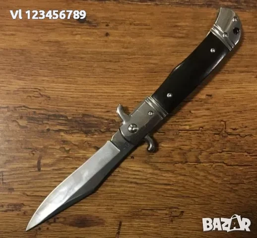 Сгъваем автоматичен ловен нож с метален гард 120x240