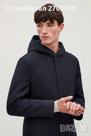 COS тъмносиньо мъжко яке-парка, размер 50(L), снимка 2 - Якета - 50185397
