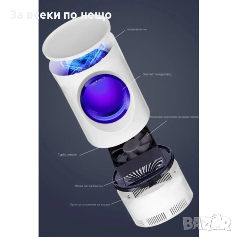 Лампа против комари и други летящи насекоми, снимка 3 - Други стоки за дома - 53165168