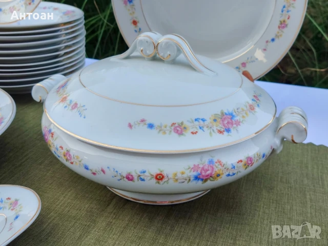 Порцеланов сервиз за хранене -Limoges France , снимка 3 - Сервизи - 50557170