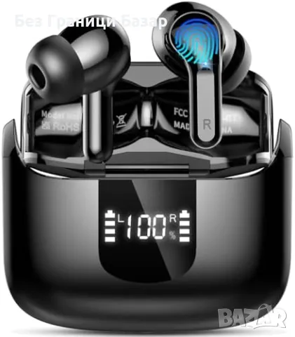 Нови Bluetooth 5.3 безжични слушалки с шумопотискане и дълбок бас