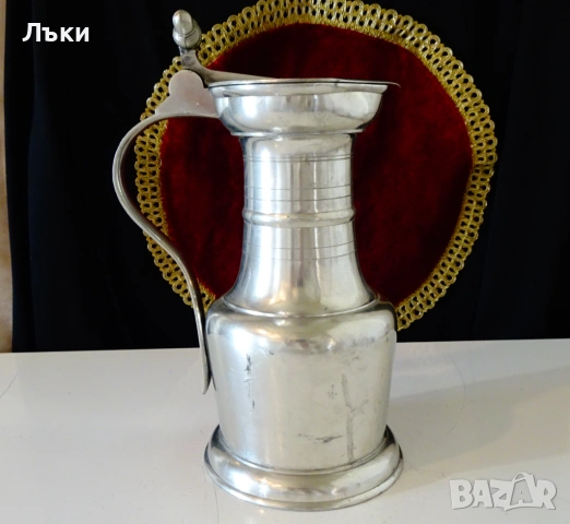 Калаена кана с капак 1.4 кг.,Цюрих Швейцария. , снимка 6 - Антикварни и старинни предмети - 53772536