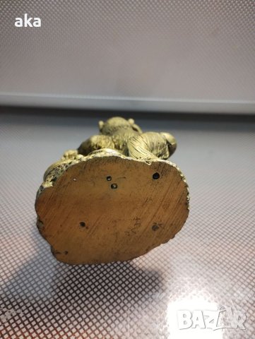 Фън Шуй маймунка с късметлийска монета и късчета за пари, просперитет, златна статуетка, снимка 7 - Други - 41821790