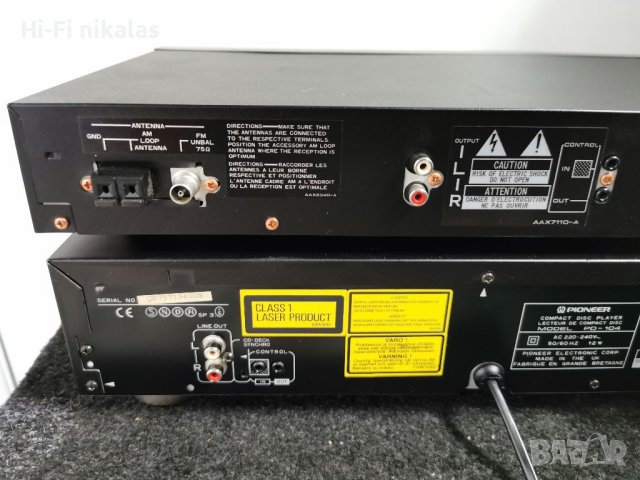 Компакт диск CD player PIONEER PD-104 & FM tuner PIONEER F-204RDS радио , снимка 5 - Ресийвъри, усилватели, смесителни пултове - 41790392