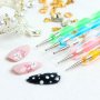 Комплект от 5 бр двустранни инструменти за точки с различни размери/маникюр, снимка 8
