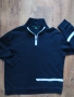 hugo boss green mens logo stripe zip-neck - ГОЛЯМА мъжка блуза 5ХЛ КАТО НОВА, снимка 6
