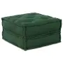 vidaXL Модулен диван зелен 70x70x36 плат, снимка 1