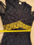Тъмносиня дантелена рокля на PINCO р-р 38, снимка 11