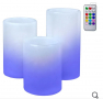 3 бр. LED свещи с променящ се цвят и дистанционно 15х7 см 12,5х7 см 10х7 см, снимка 7