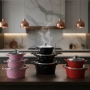 Висококачествен комплект касероли Cheffinger – елегантност, здравина и удобство в кухнята, снимка 6