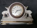 Антикварен порцеланов настолен часовник , снимка 2