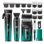 Комплект безжична машинка за подстригване, тример и електрическа самобръсначка VGR 3 в 1 V-694 BLUE, снимка 4