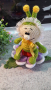 Плетена играчка Буболечка+голямо цвете, Плетени, ръчно изработени., снимка 11
