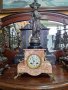 Страхотен антикварен френски каминен часовник , снимка 1 - Антикварни и старинни предмети - 40094621