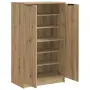 vidaXL Шкаф за обувки дъб артизан 59x35x100,5 см инженерна дървесина, снимка 4